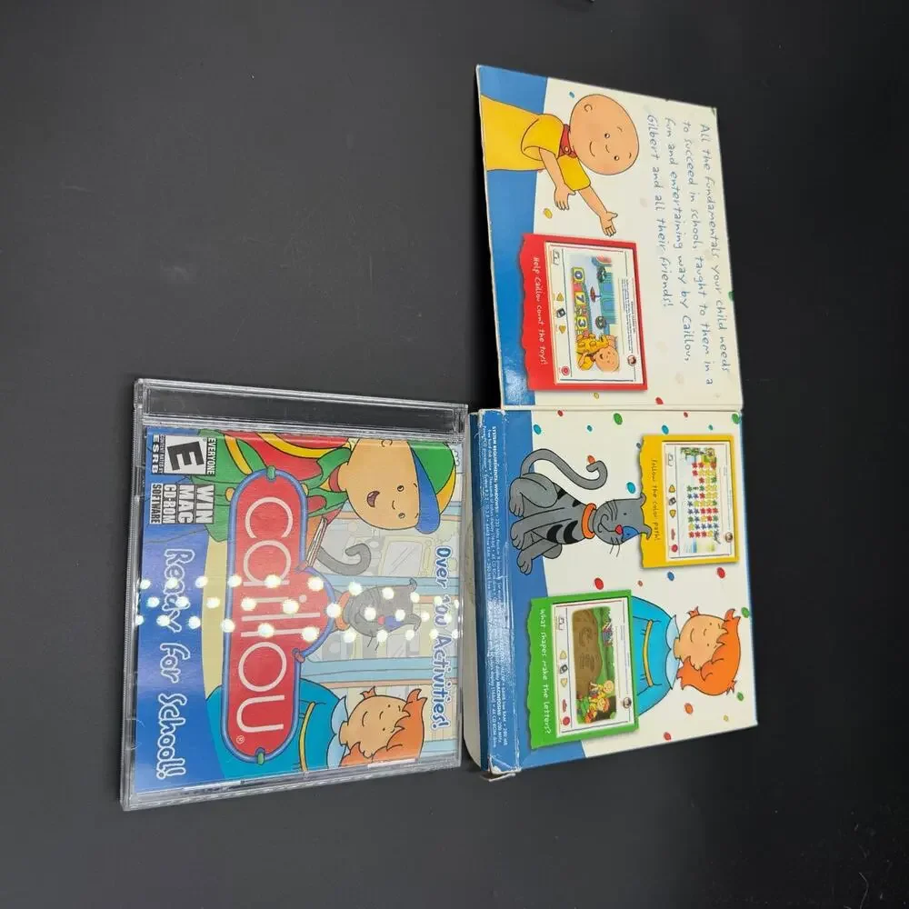 PC Interactive Activities Lot of 2 Caillou & Disney Print Creations
